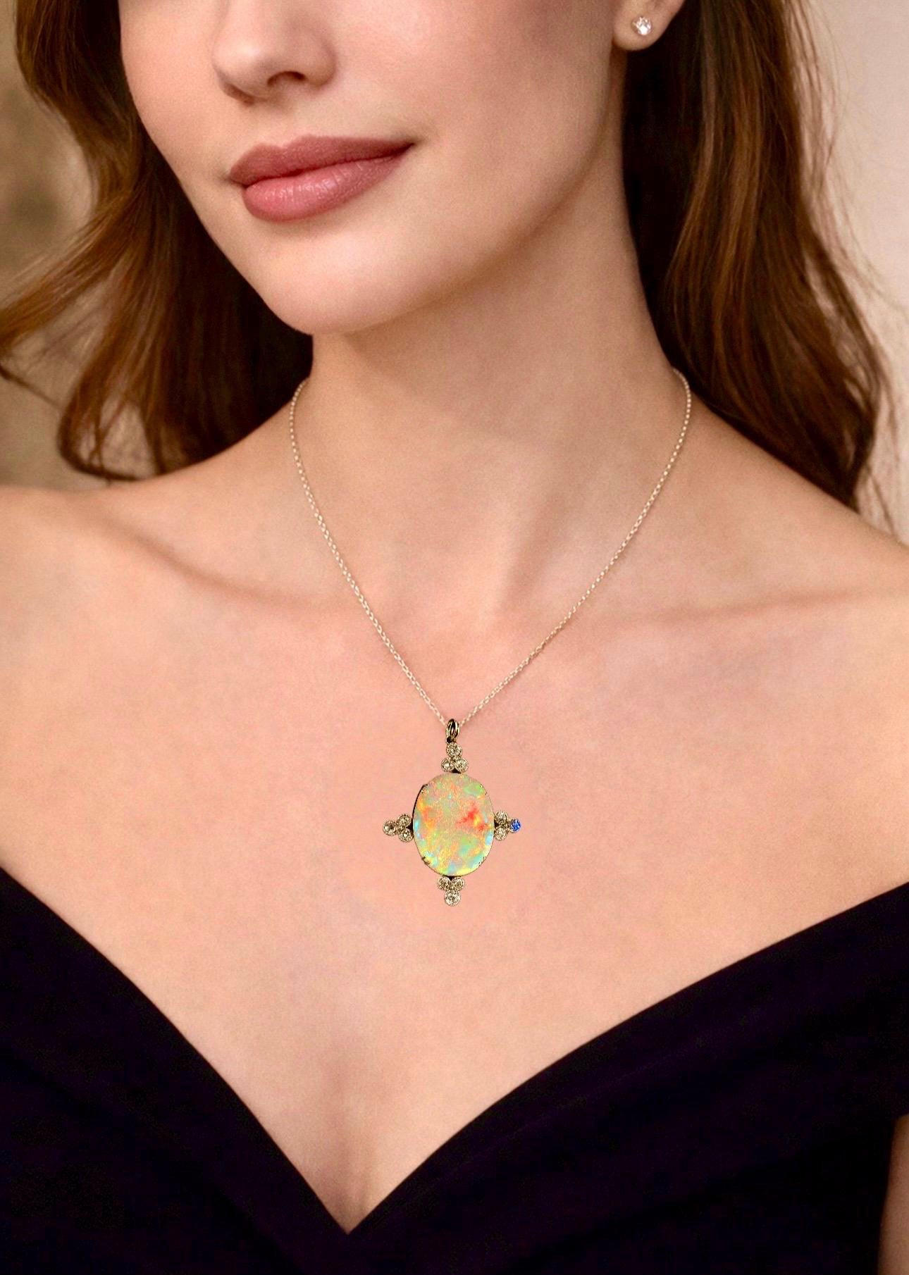 EDWARDIAN 1900’s OPAL BROOCH Pendant