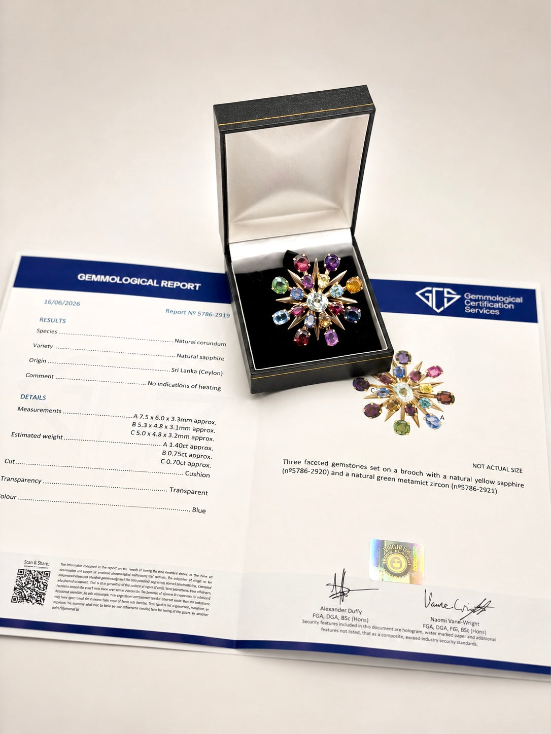 Victorian Transformation Sunburst Brooch Pendant Certified with Ceylon Sapphires and variety of precious gems