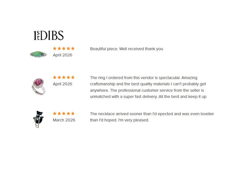Read Client Reviews from our sales on 1stDibs