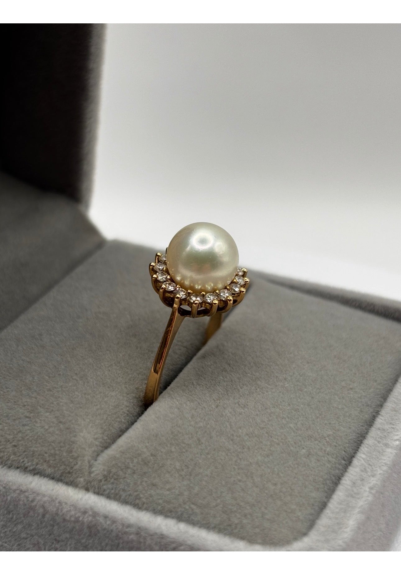 Vintage Pearl and Diamond Cluster Ring and Earrings Suite, 18ct Gold, Circa 1987
