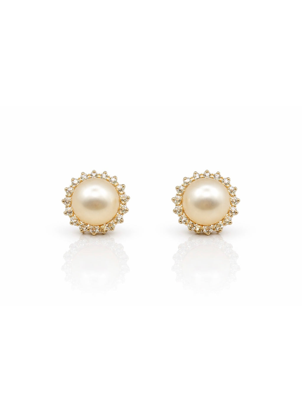 Vintage Pearl and Diamond Cluster Ring and Earrings Suite, 18ct Gold, Circa 1987