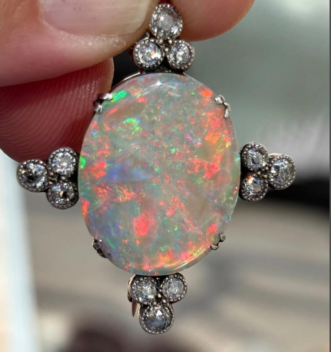 EDWARDIAN 1900’s OPAL BROOCH Pendant