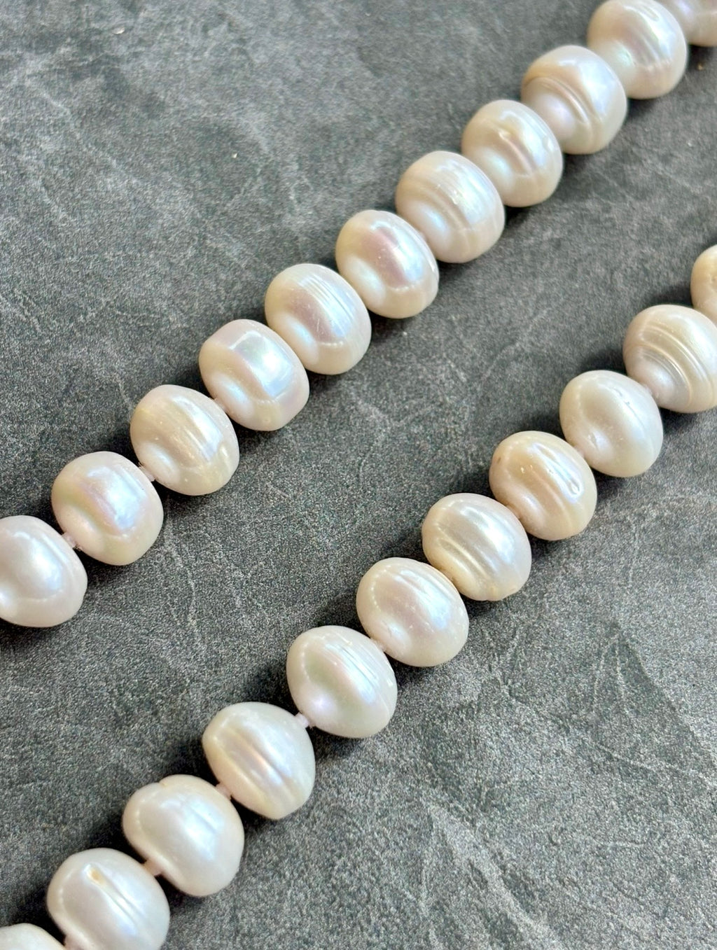 Exceptional Long Vintage Freshwater Pearl Rope Necklace 162cm Endless Strand