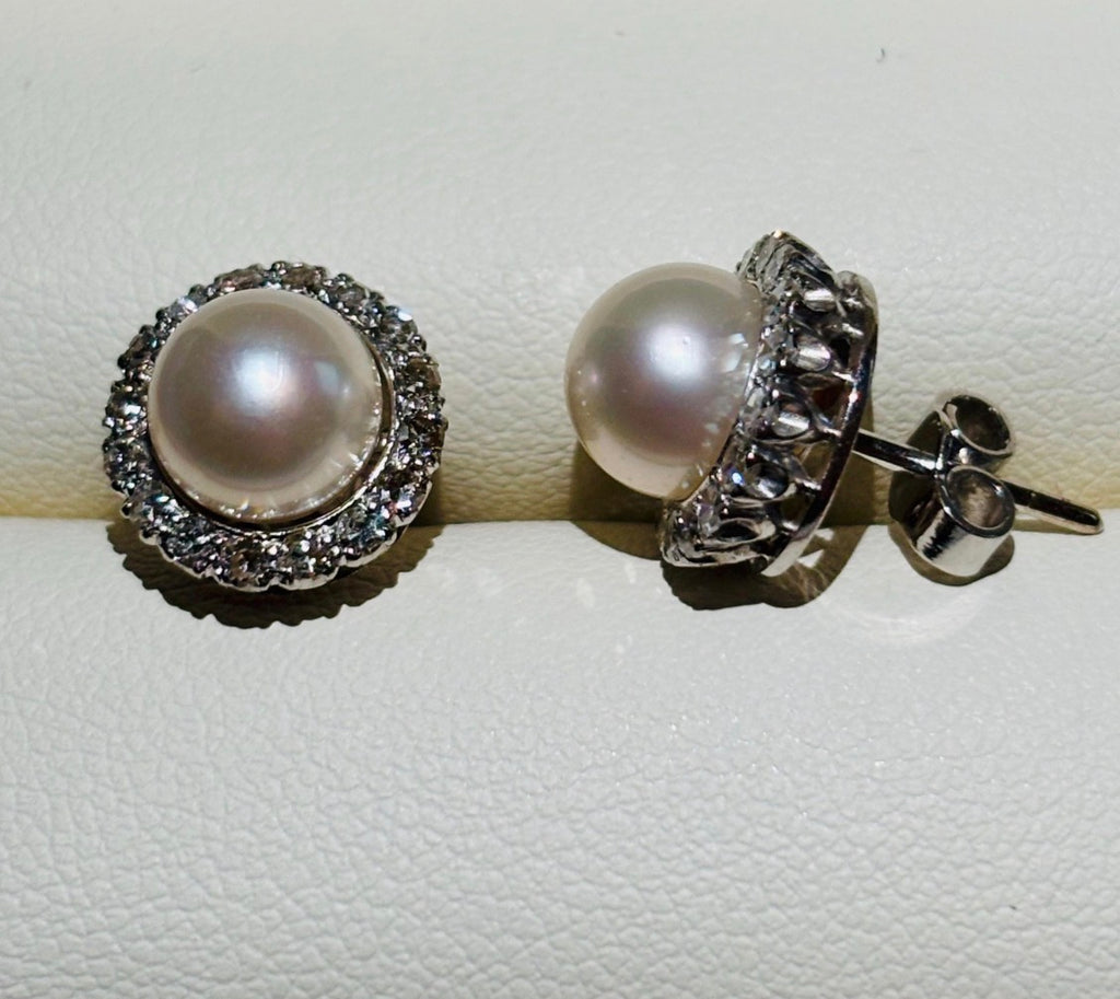 PEARLS & DIAMONDS EARRINGS