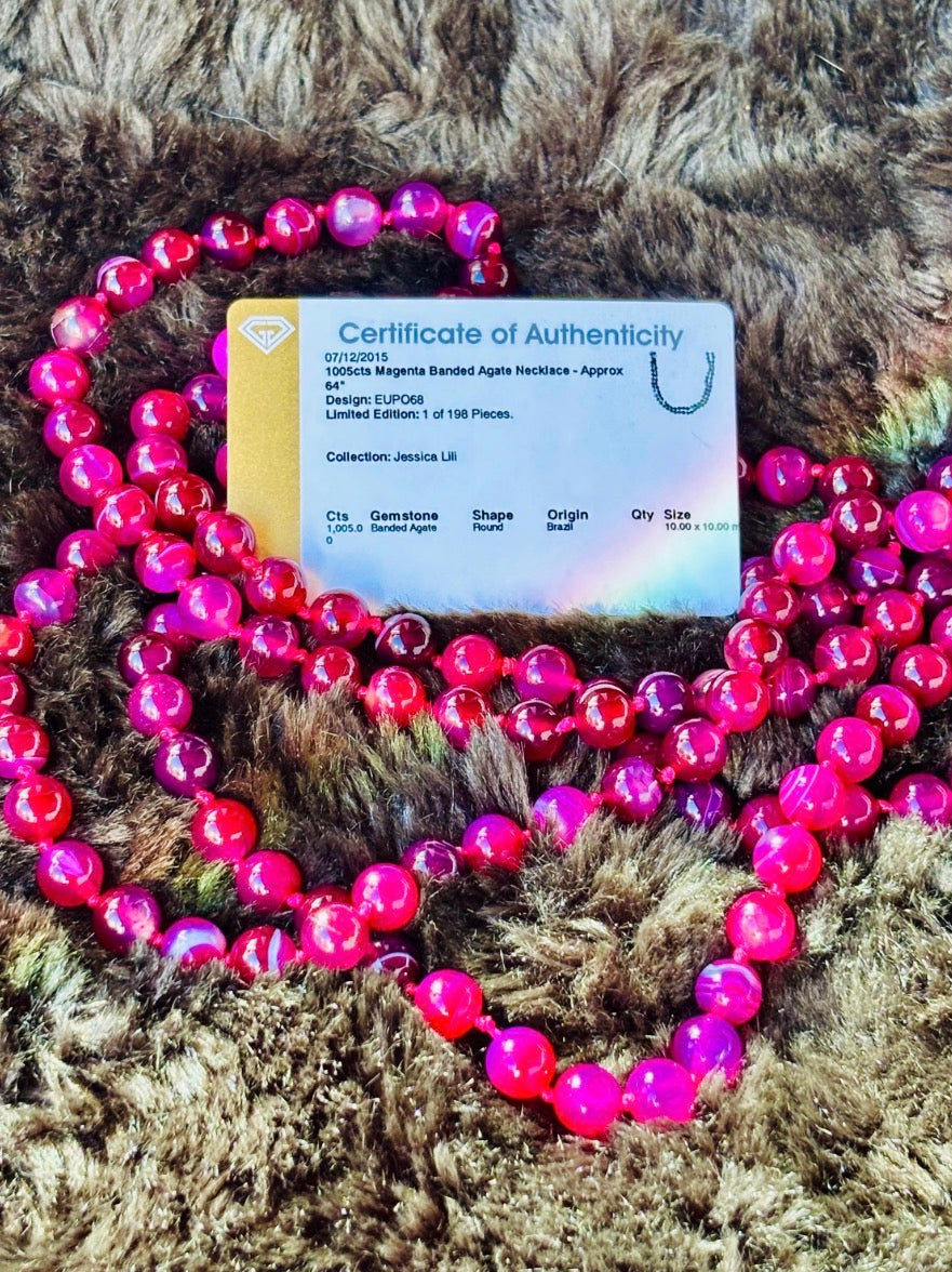 CERTIFIED BRAZILIAN AGATE Necklace