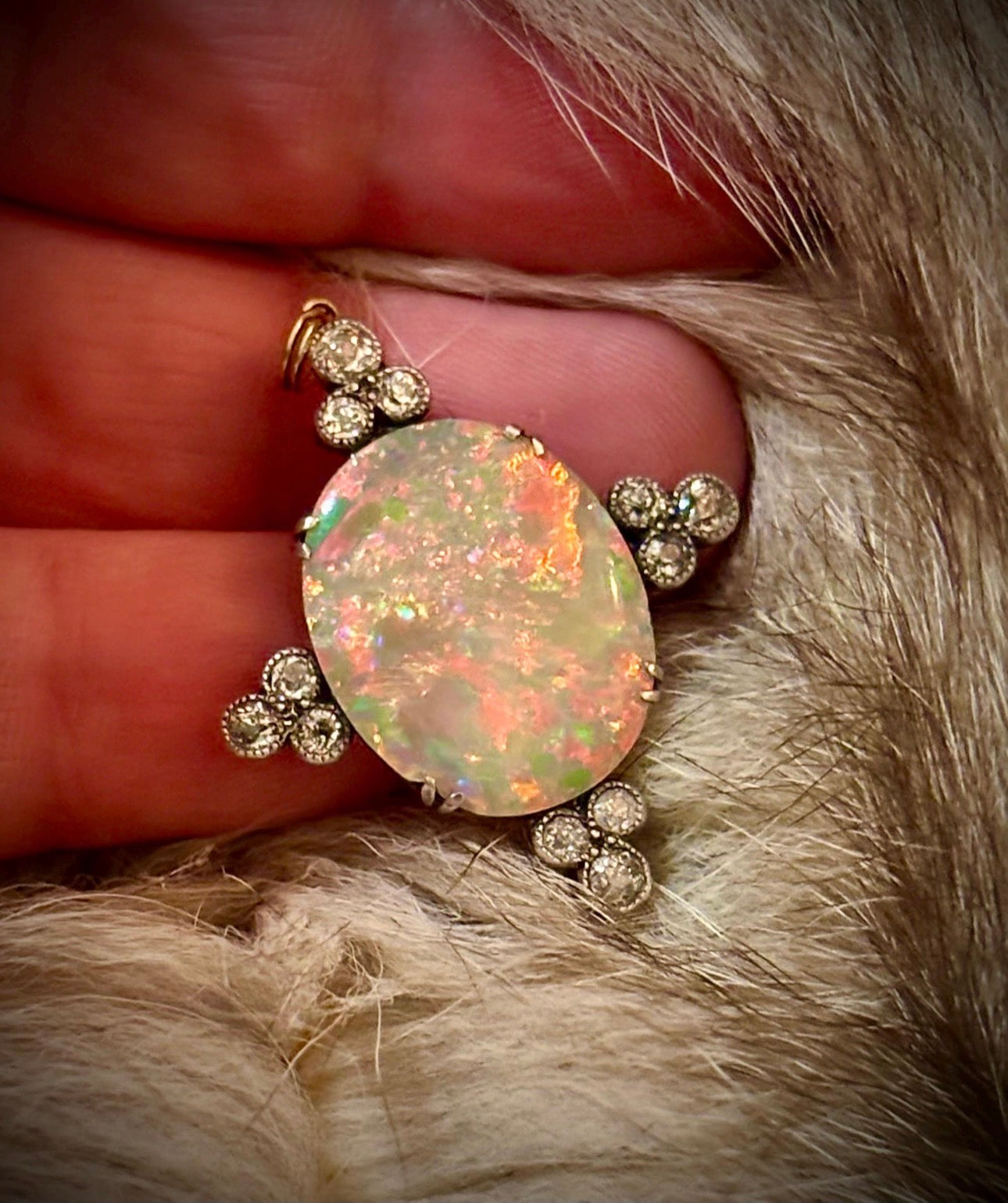 EDWARDIAN 1900’s OPAL BROOCH Pendant