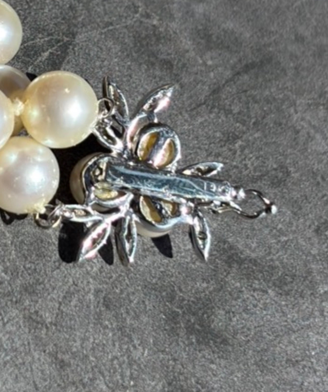 Akoya Cultured Pearl Opera Necklace 8.5–8.9mm Diamond and Gold Clasp Enhancer