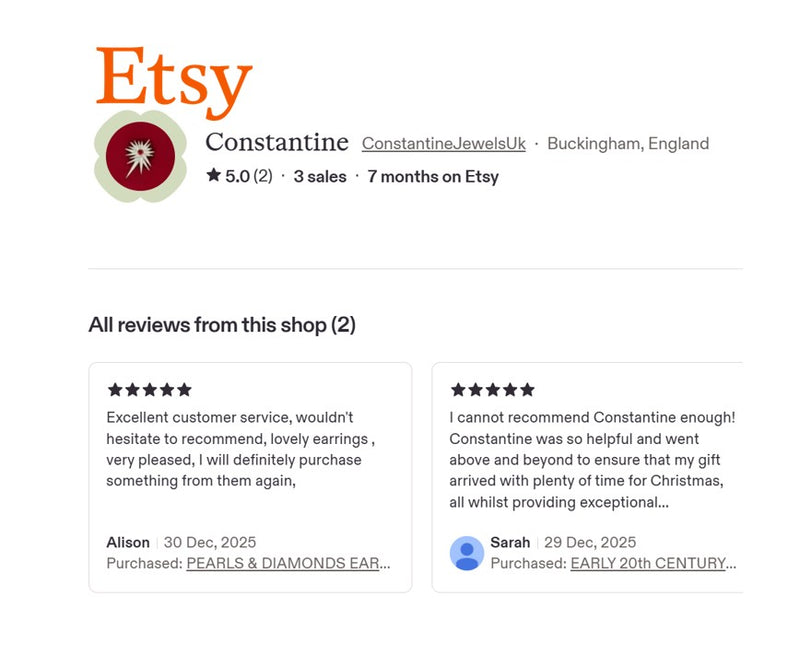 Read Client Reviews from our sales on Etsy