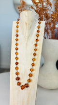 Handmade Baltic Amber and Silver Bead Necklace, Late 20th Century