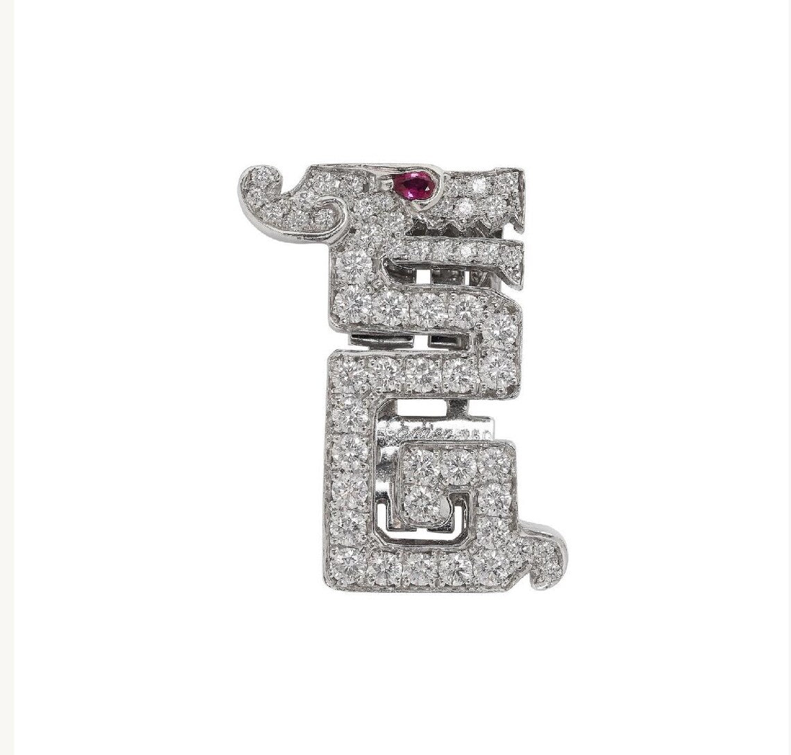 CARTIER Le BAISER Du DRAGON Pin/Clip.