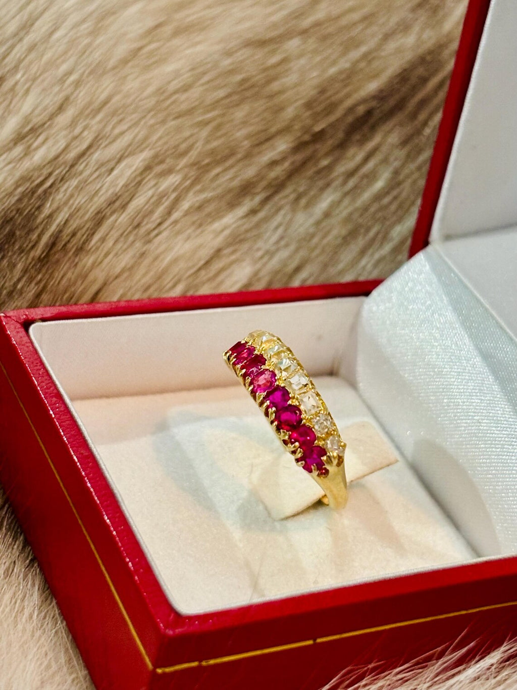 EARLY 20th CENTURY 18ct Gold, Diamond & Ruby Ring
