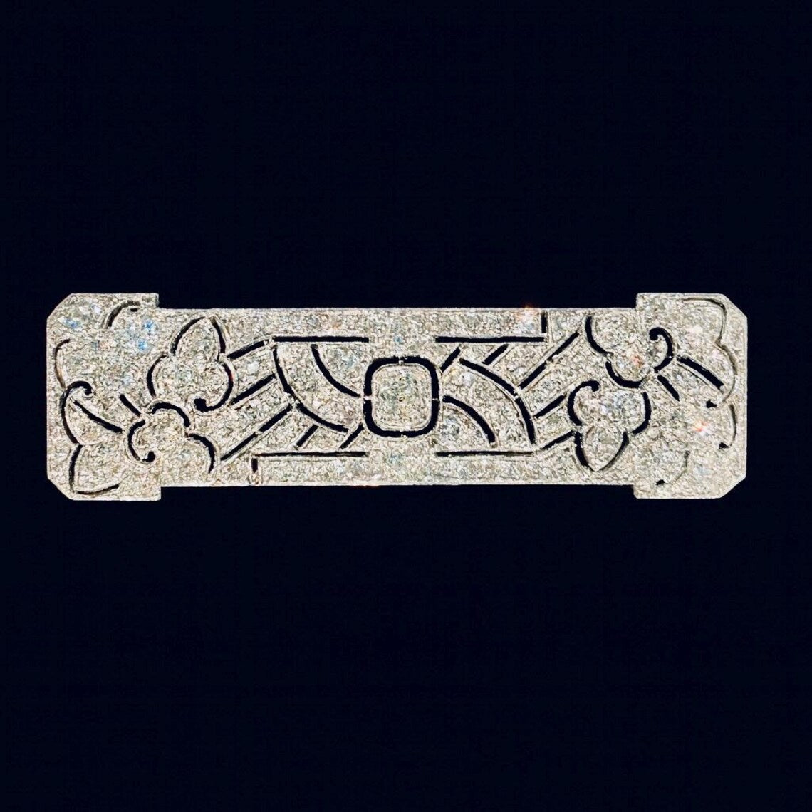 ORIGINAL 1920’s ART DECO  Brooch of Japonisme design.