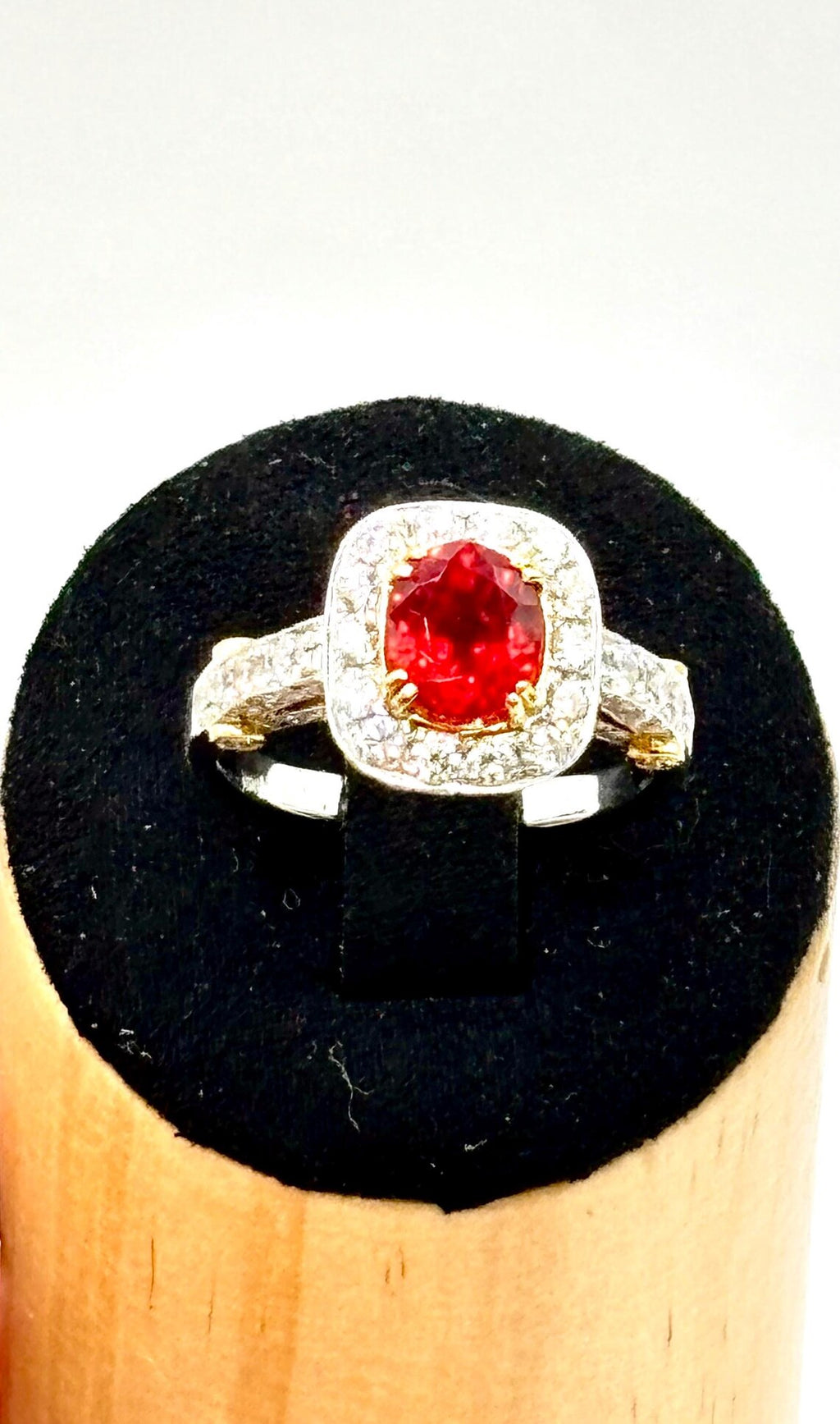 ORANGE PADPARADSCHA SAPPHIRE & Diamonds Ring