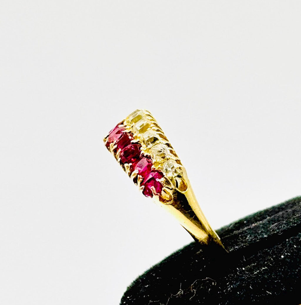 EARLY 20th CENTURY 18ct Gold, Diamond & Ruby Ring