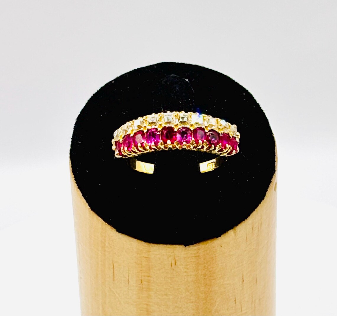 EARLY 20th CENTURY 18ct Gold, Diamond & Ruby Ring
