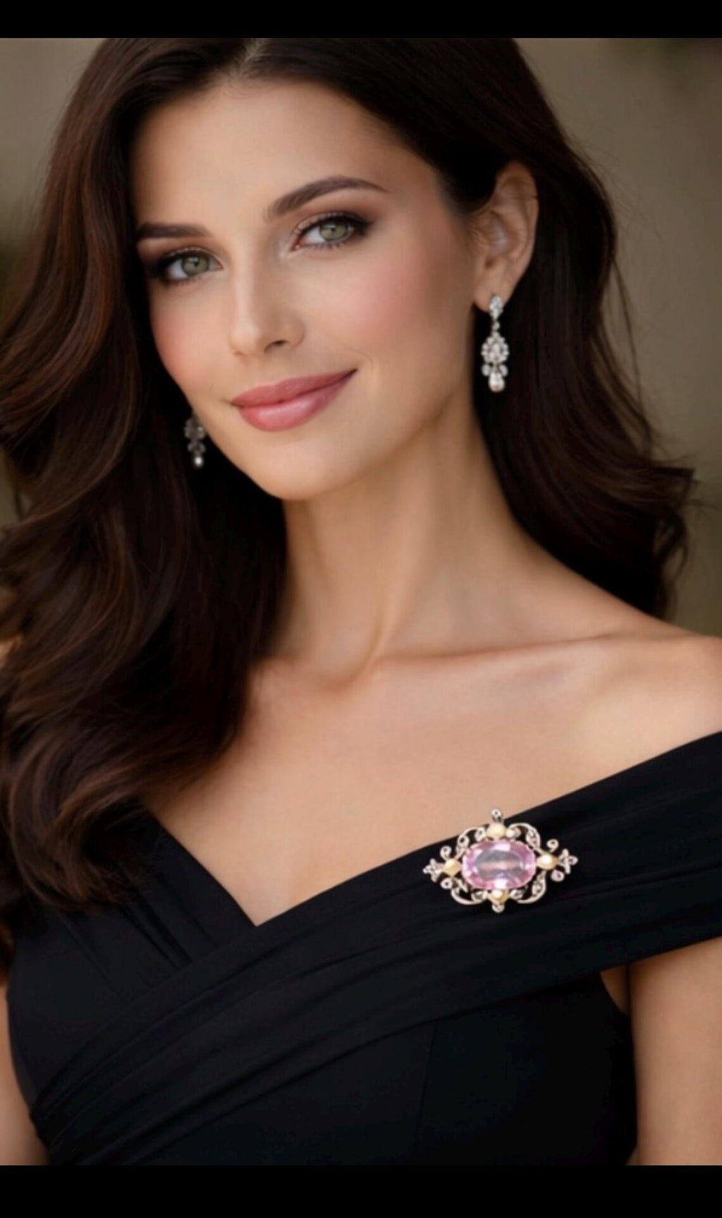 VICTORIAN AMETHYST BROOCH With Diamonds & Pearls from the 1880’s