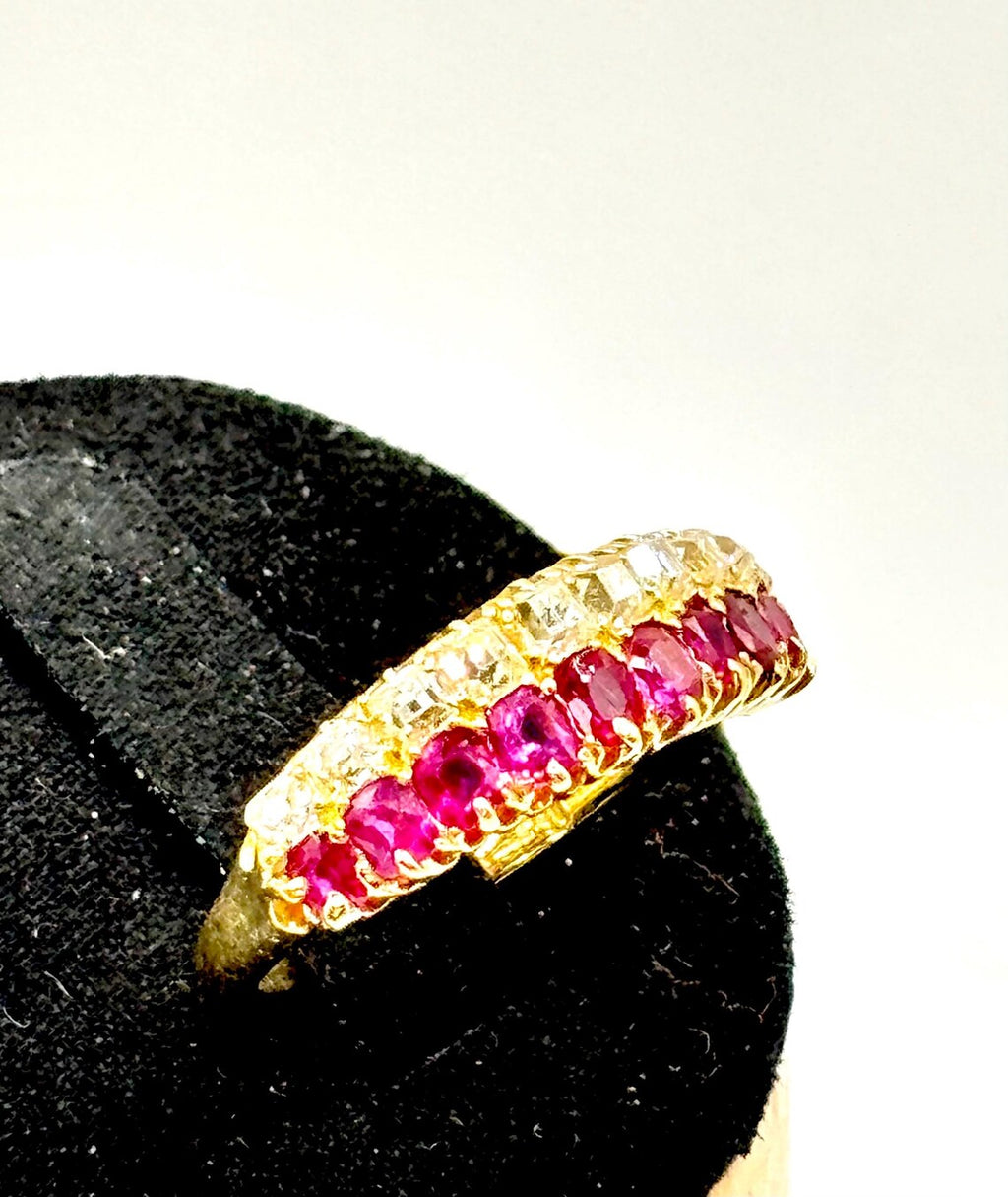 EARLY 20th CENTURY 18ct Gold, Diamond & Ruby Ring