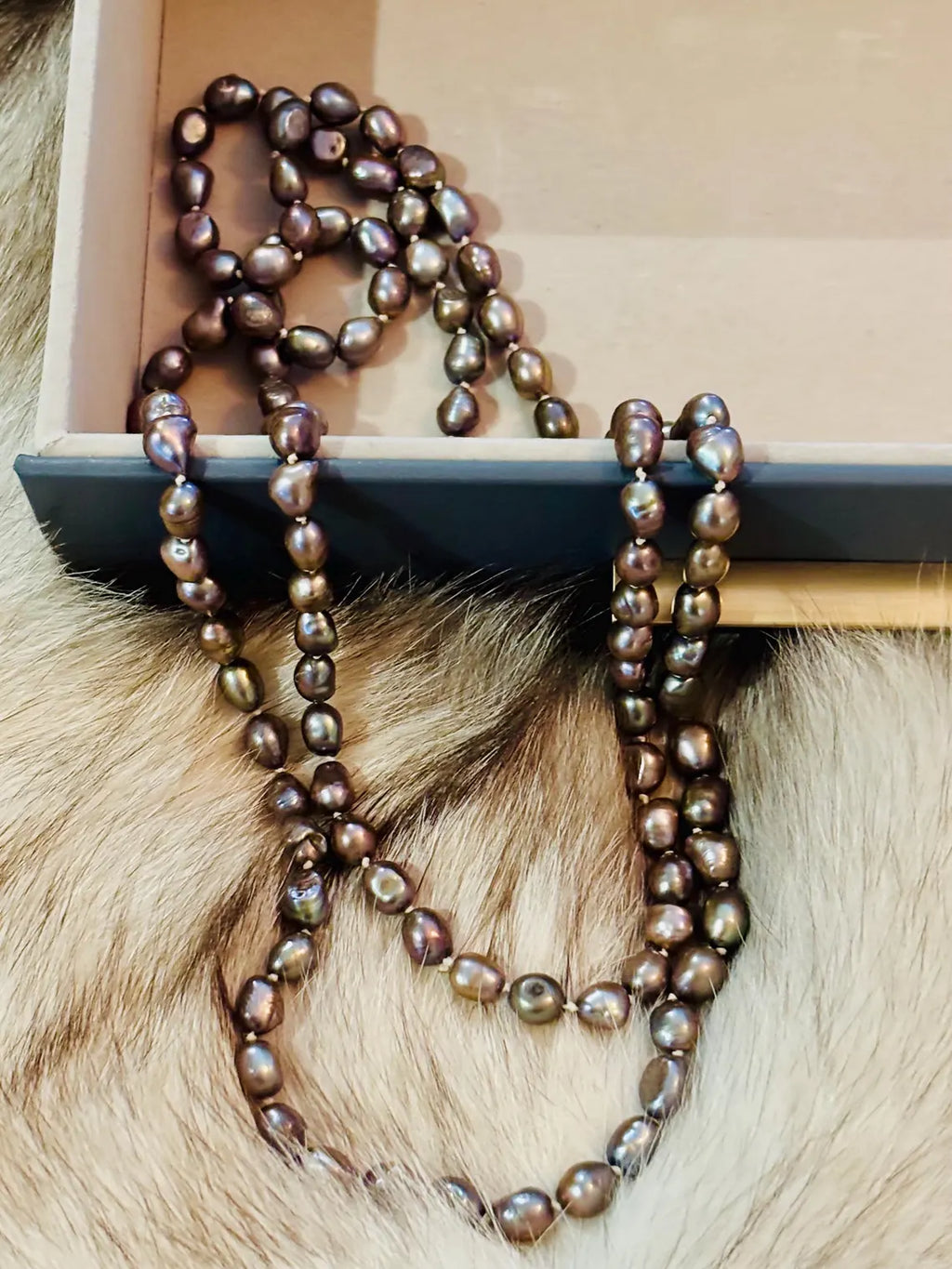 PEARL NECKLACE ‘ROPE’  Freshwater pearls from Mexico