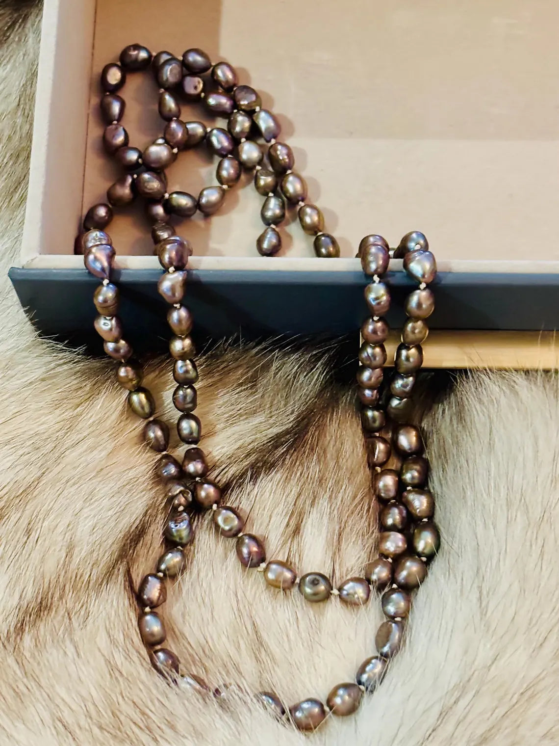 PEARL NECKLACE ‘ROPE’  Freshwater pearls from Mexico