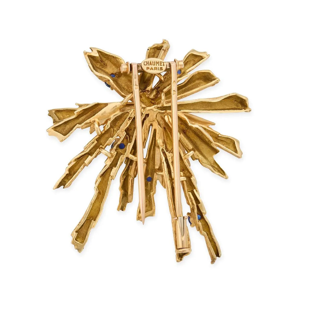 CHAUMET, VINTAGE BROOCH in 18ct yellow gold