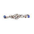 ANTIQUE SAPPHIRE & DIAMOND Edwardian Brooch