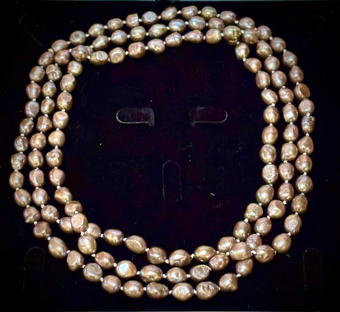 PEARL NECKLACE ‘ROPE’  Freshwater pearls from Mexico