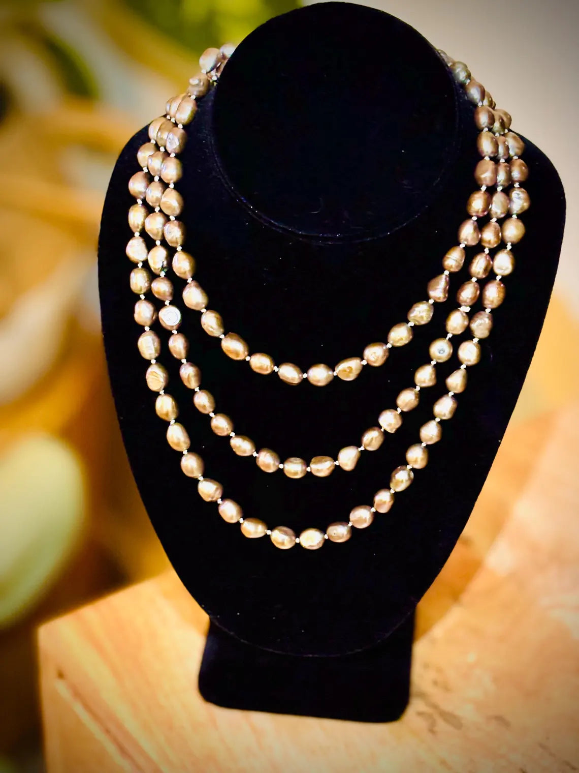 PEARL NECKLACE ‘ROPE’  Freshwater pearls from Mexico