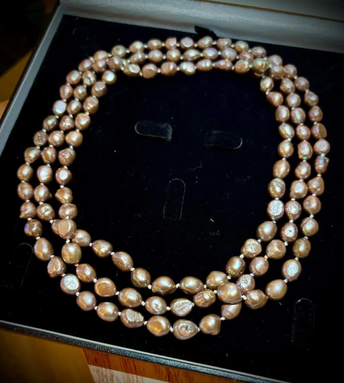 PEARL NECKLACE ‘ROPE’  Freshwater pearls from Mexico