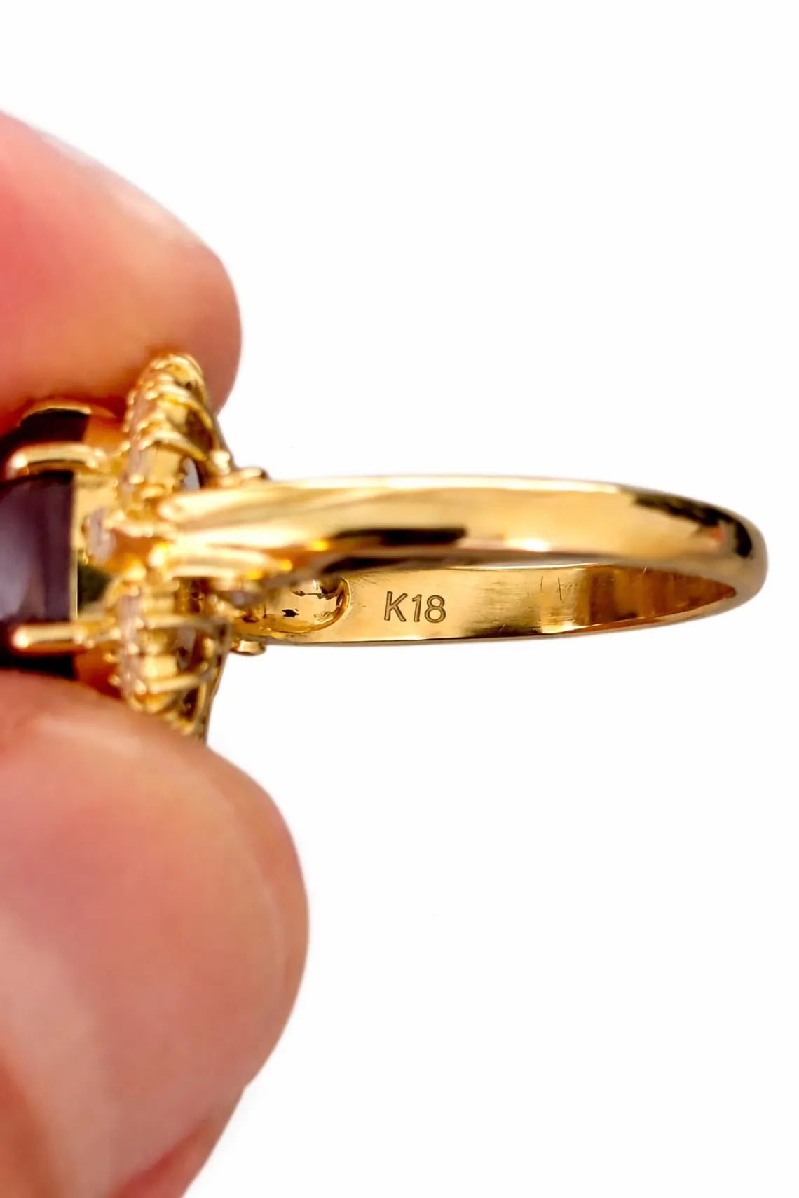 Large 8.50ct Natural Unheated Star Ruby Diamond Cluster Ring, GCS Certified, 18k Gold