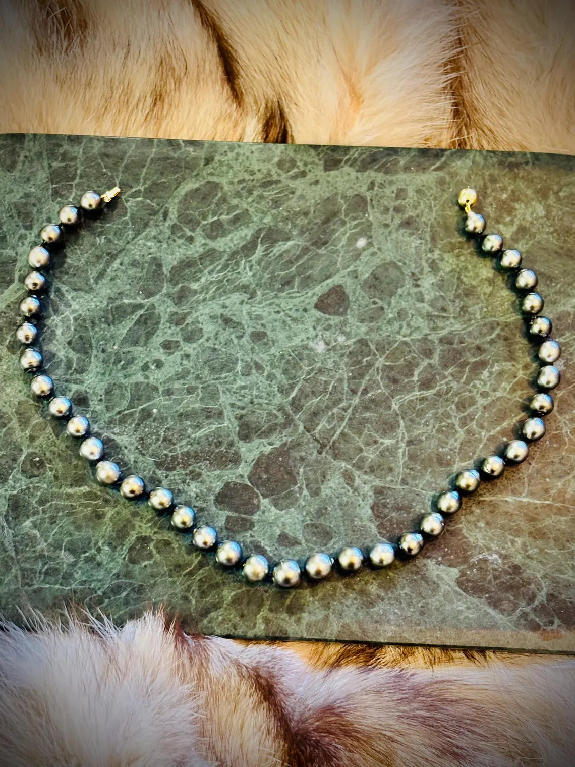 Graduated Tahitian Pearl Necklace 9–11.4mm with 18k Gold Clasp, 45cm