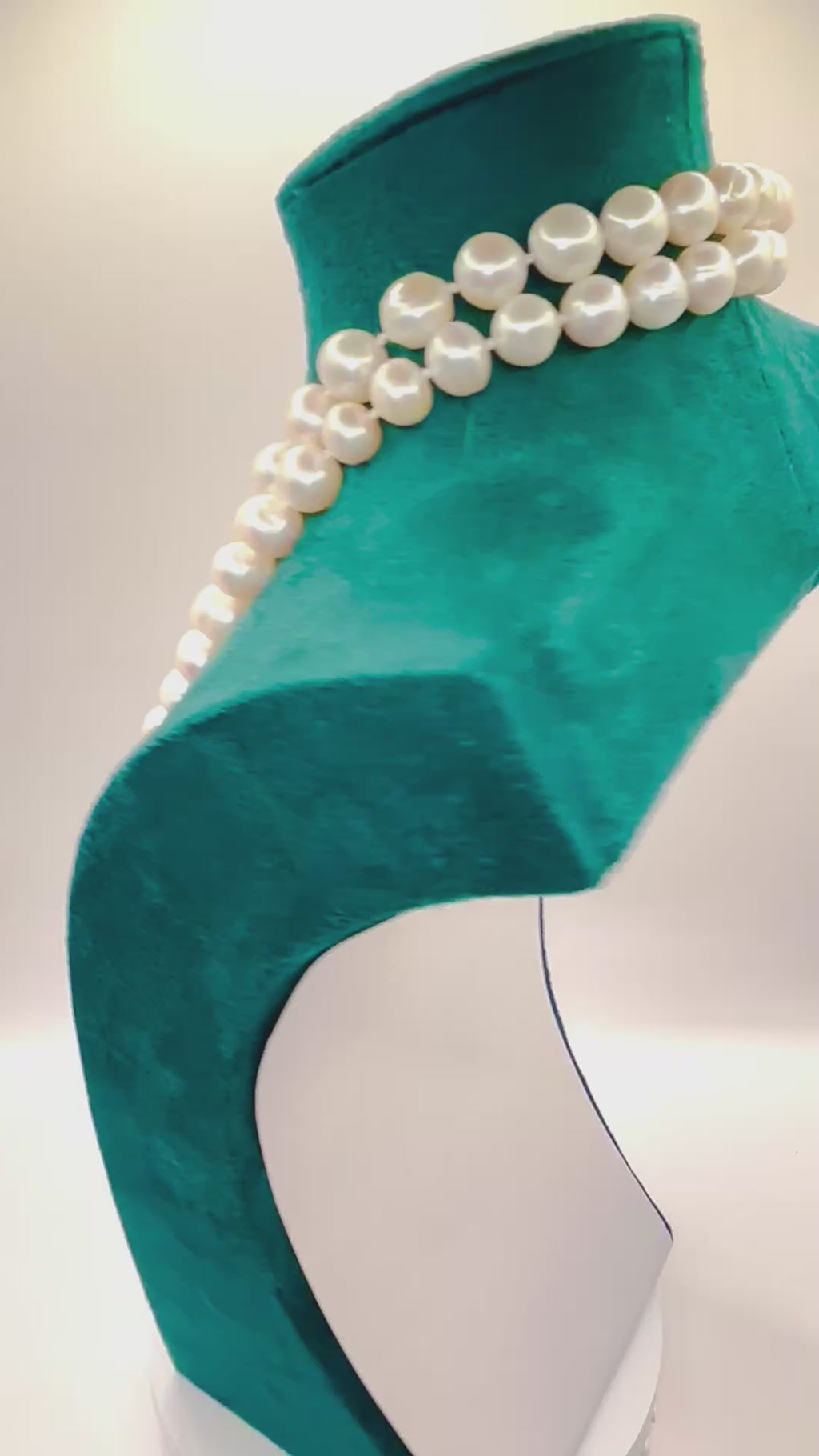 Long Cultured Freshwater Pearl Rope Necklace, 9.5-10mm Pearls, 120cm, Exceptional Lustre