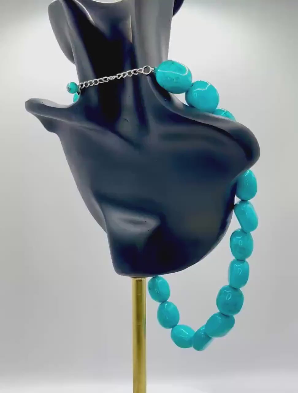 TURQUOISE & SILVER NECKLACE