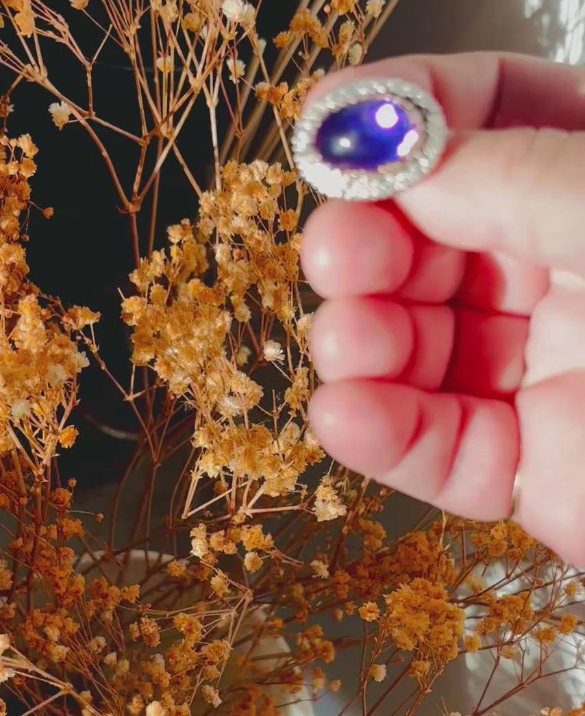 ANTIQUE AMETHYST & DIAMONDS Ring